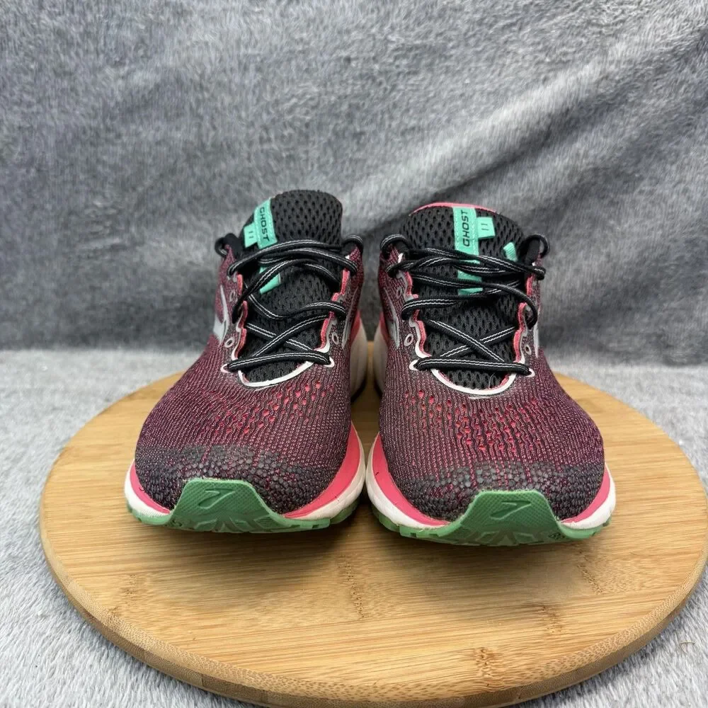 Brooks Ghost 11 Shoes Womens Size 10 Red Wide Sneakers 1202771D017 No Insoles